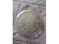 5 franci 1873 Belgia XF argint