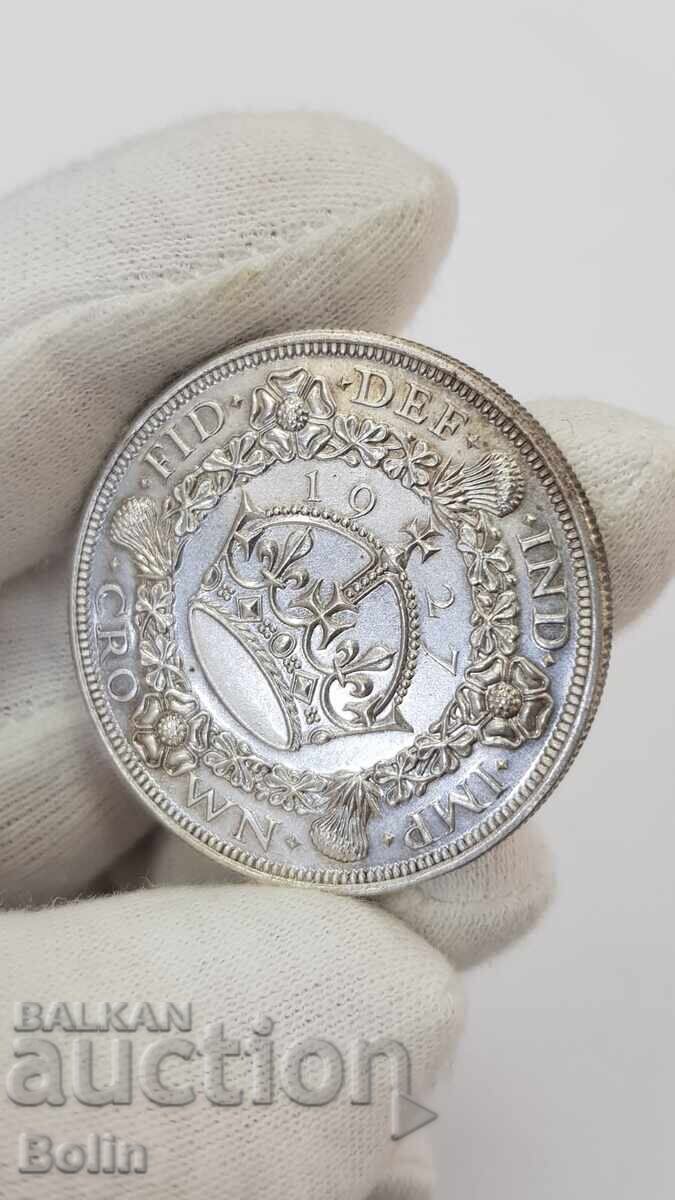 Monedă de argint foarte rară 1 coroană 1927 Marea Britanie cu preț € 170.00 | 332.49 BGN Monedă de argint foarte rară 1 coroană 1927 Marea Britanie cu preț € 170.00 | 332.49 BGN