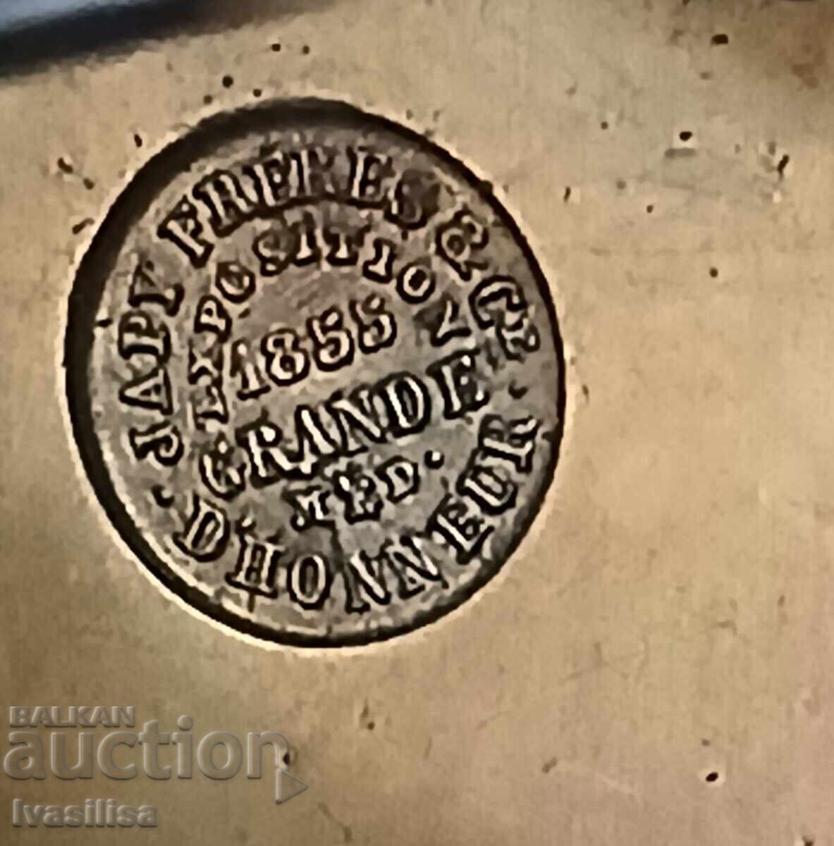 Ceas de șemineu antic din 1855 - 6 Ceas de șemineu antic din 1855 - 6