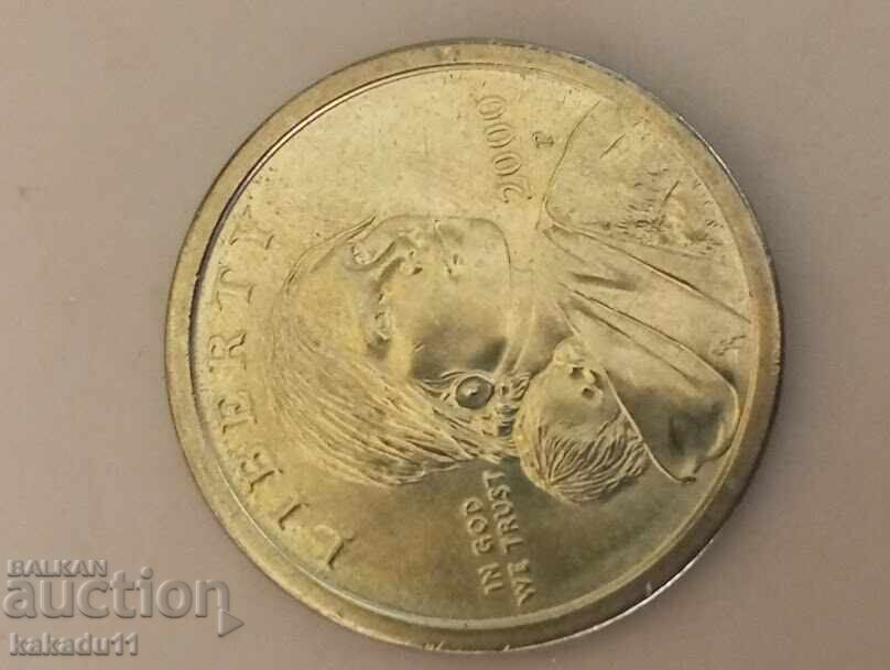 Аукцион САЩ 1 долар 2000 Sacagawea долар