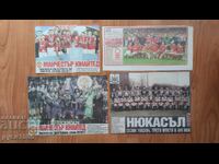 Fotografii cu echipele din ziar; Meciul Meridianului; și ; Subiect Sport;