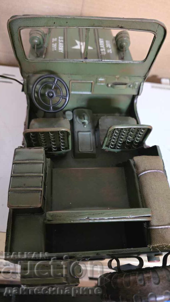 Jucărie, mare, jeep militar - 6
