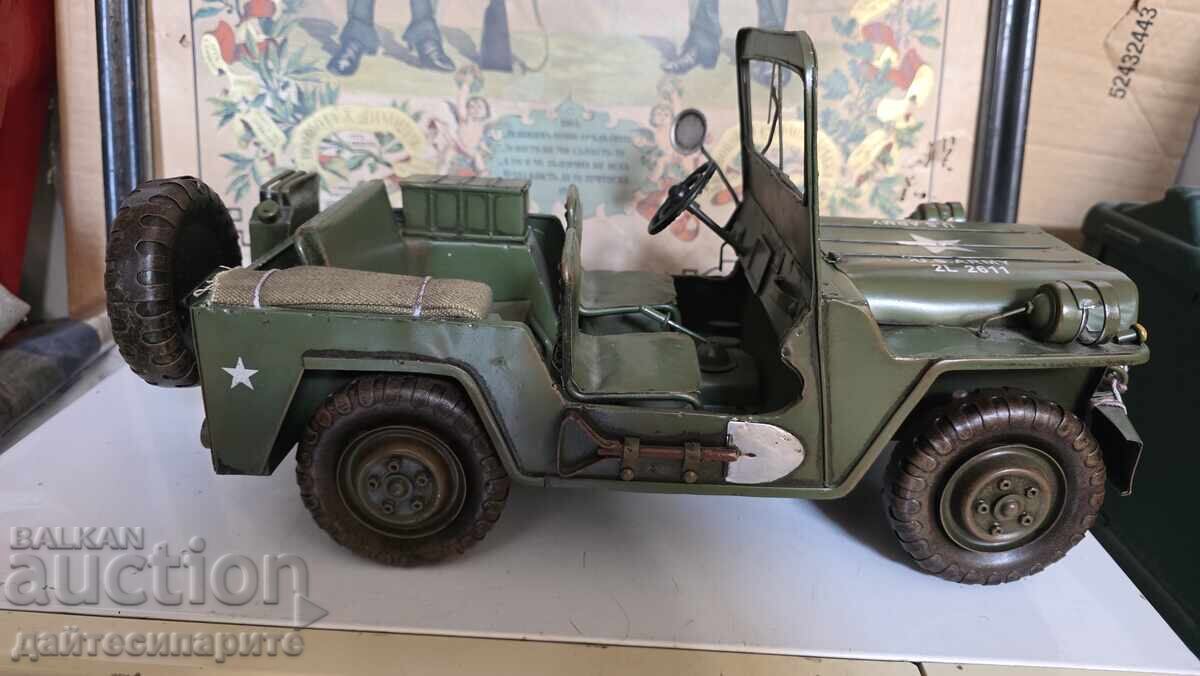 Jucărie, mare, jeep militar