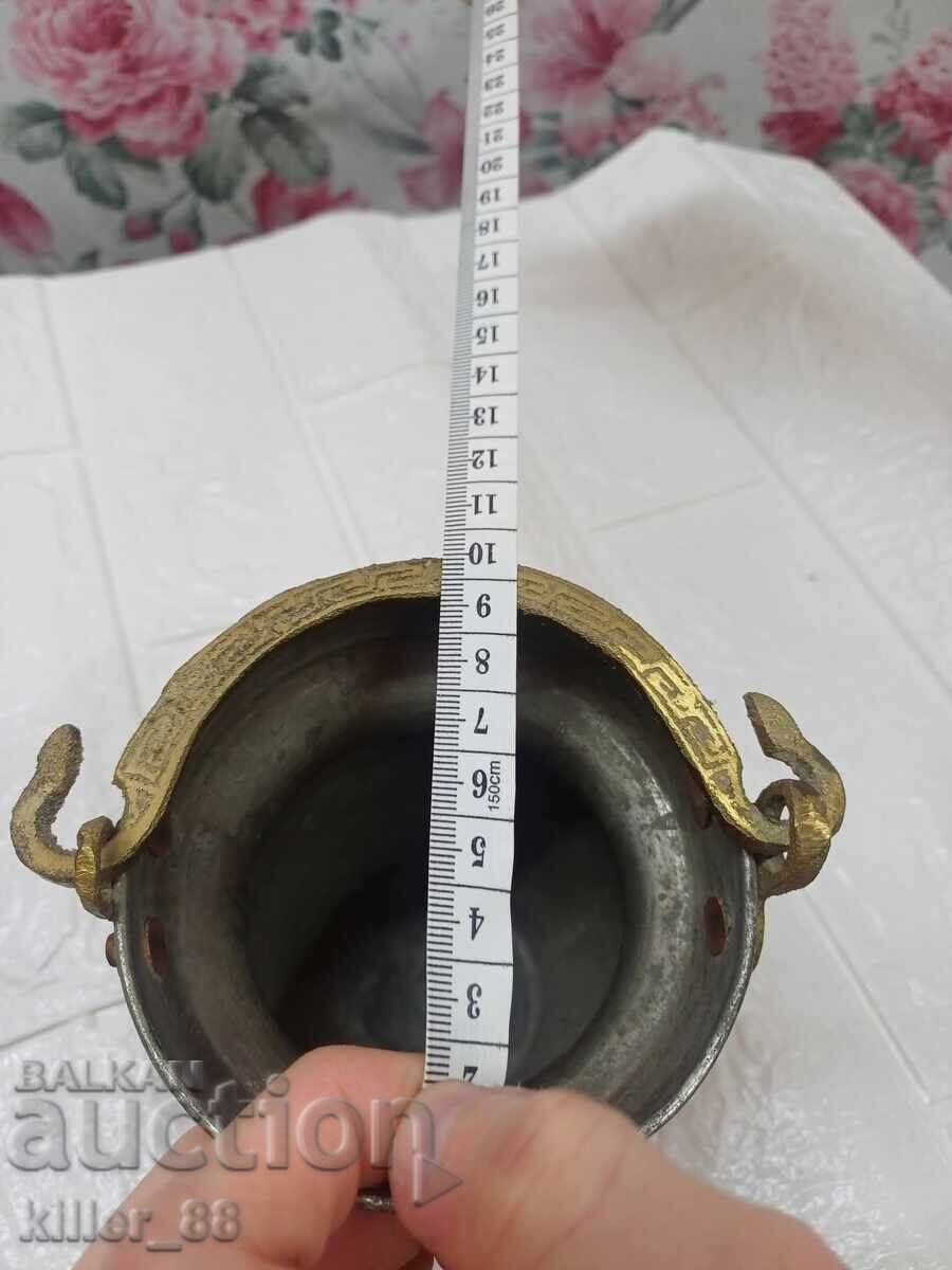 Găletușă vintage cu gravuri - 6