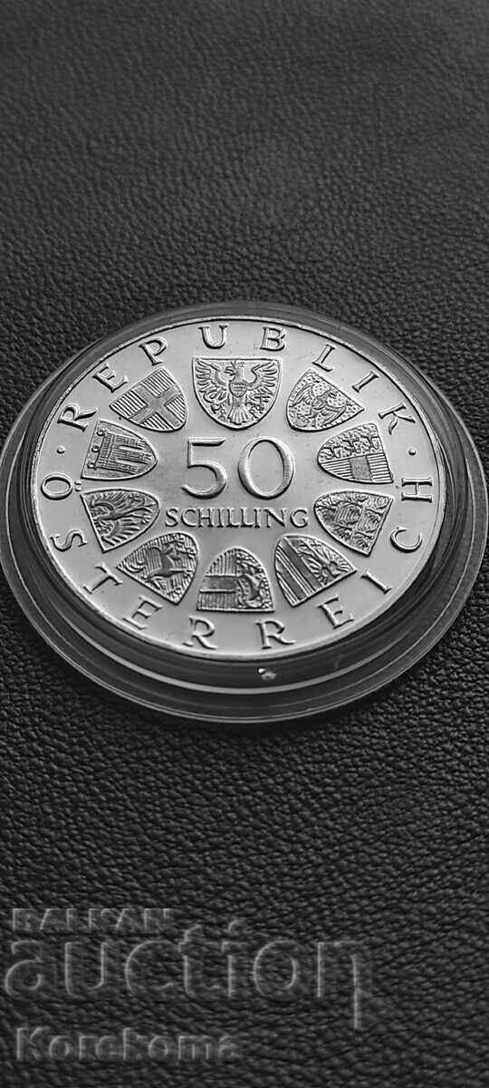 50 Austrian Schillings 1973 Silver from 1st BZC. Read the description! with price € 11.00 | 21.51 BGN