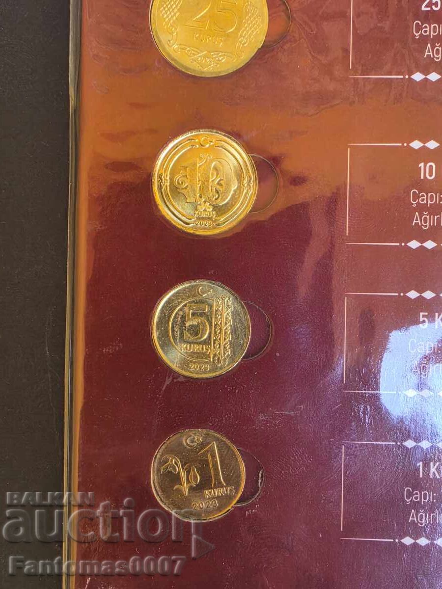 SET MONEDE TURCEȘTI 2023 UNC PROOF - 6 SET MONEDE TURCEȘTI 2023 UNC PROOF - 6
