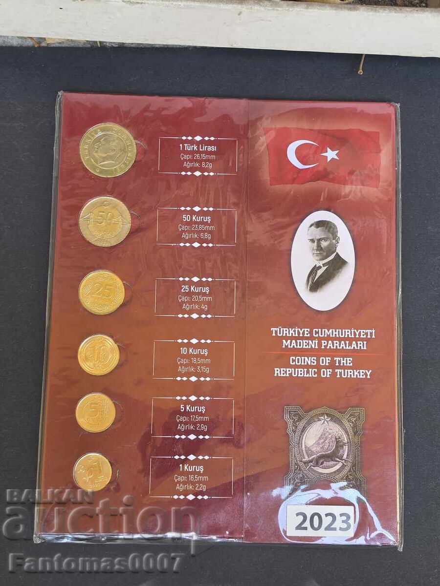 SET MONEDE TURCEȘTI 2023 UNC PROOF SET MONEDE TURCEȘTI 2023 UNC PROOF