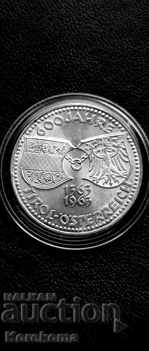50 Αυστριακά σελίνια 1963. Ασήμι από 1ο νομισματοκοπείο. Διάβασε την περιγραφή! 50 Αυστριακά σελίνια 1963. Ασήμι από 1ο νομισματοκοπείο. Διάβασε την περιγραφή!