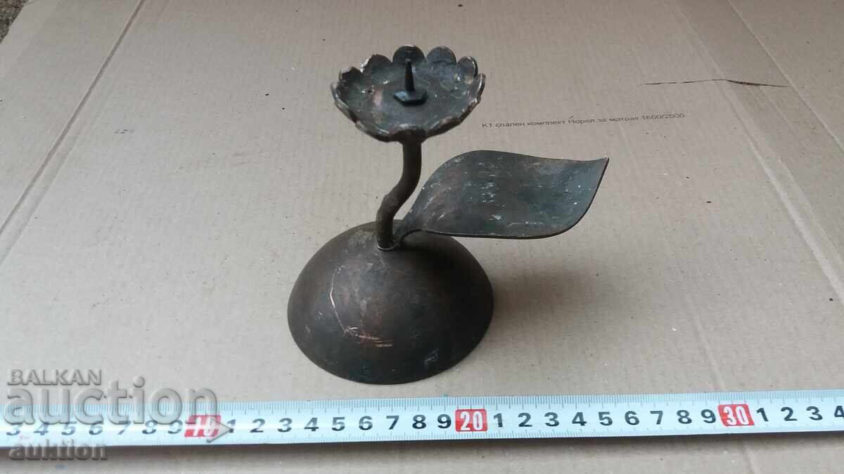 FORGED COPPER CANDLESTICK