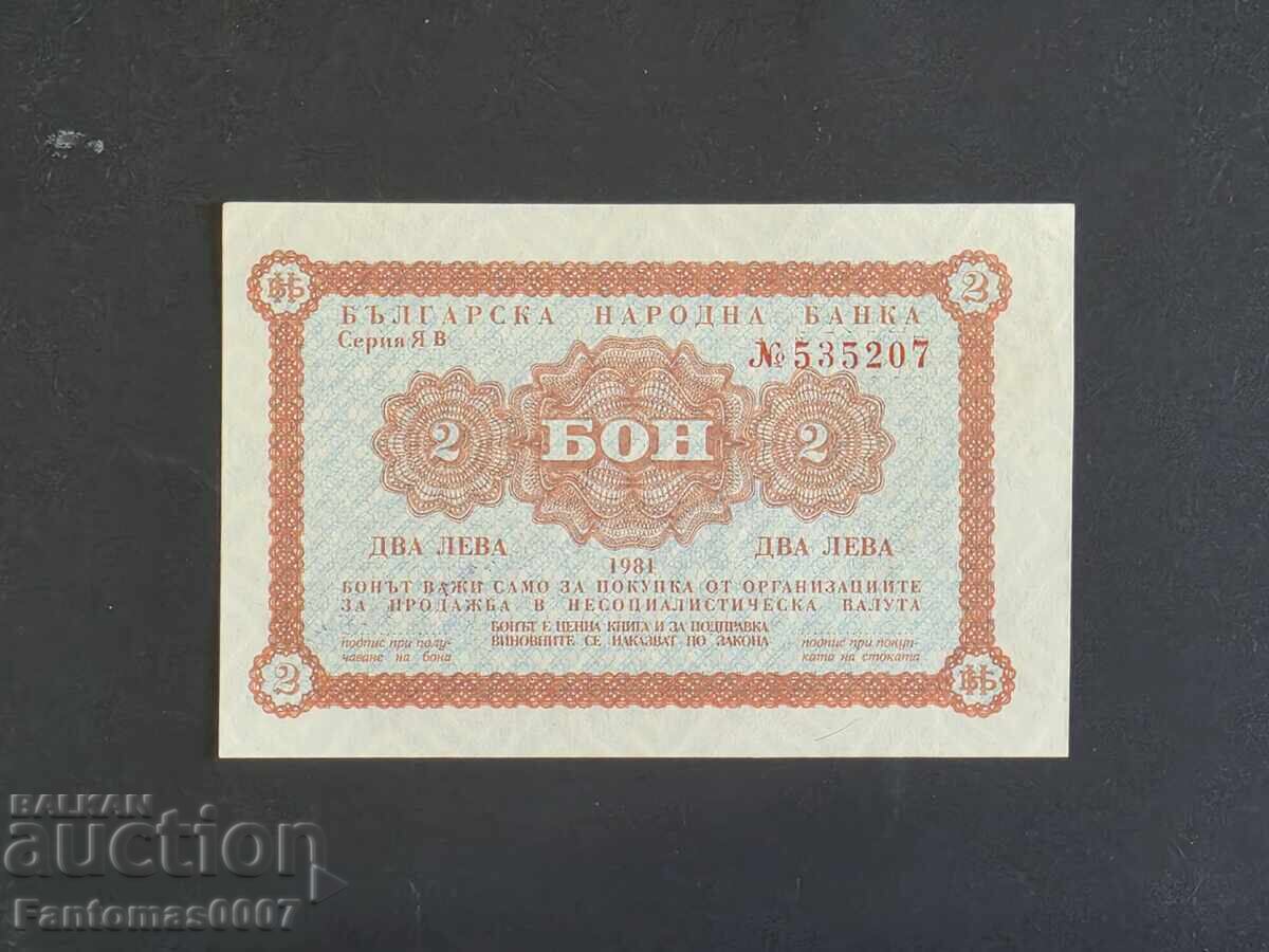 2 LEVA BON CORECT 1981 UNC