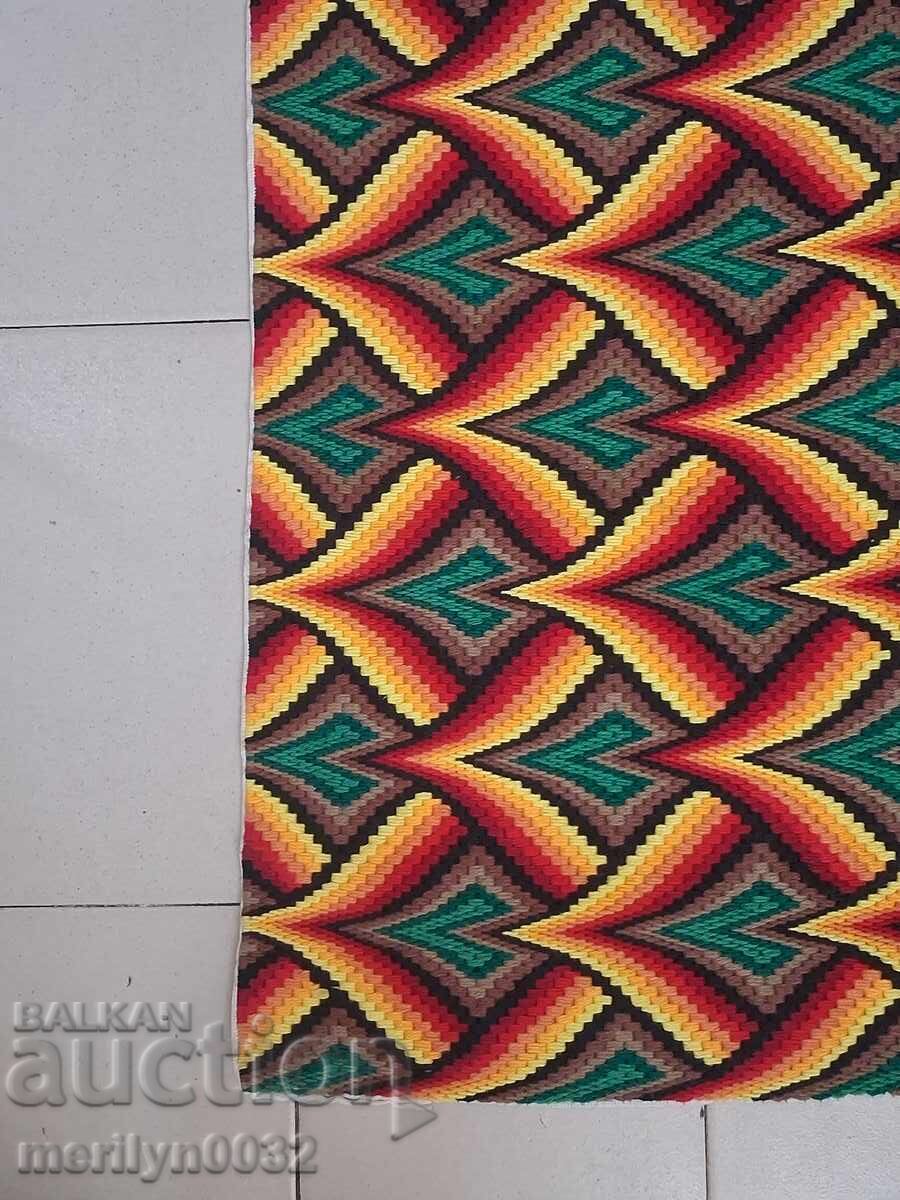 Tapiserie veche pentru panou broderie perete, tablou covor - 7