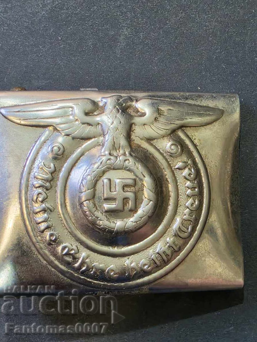 Аукцион WW2 3 Райх Немска катарама за колан Waffen-SS