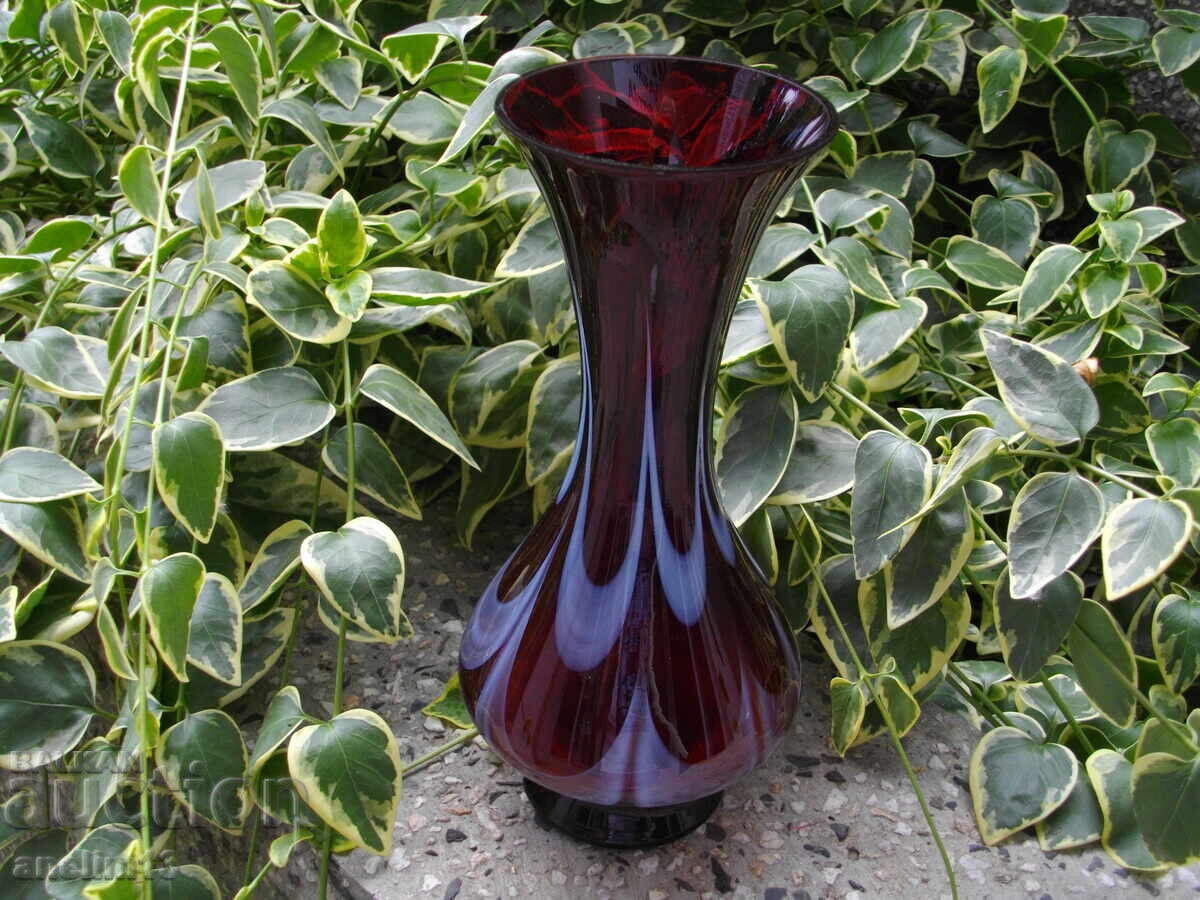 VAZĂ DIN STICLĂ CRISTAL TIP MURANO