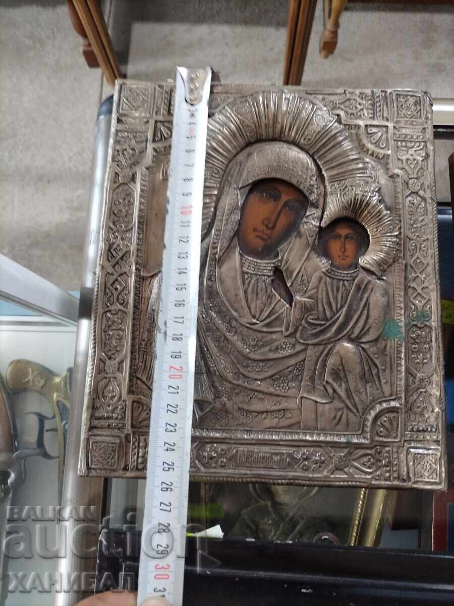Livrarea ICOANĂ RUSEASCĂ VECHE CU FERONERIE PICTATĂ
