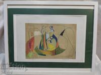 Original painting by artist Valeri Nikiforov 75 years