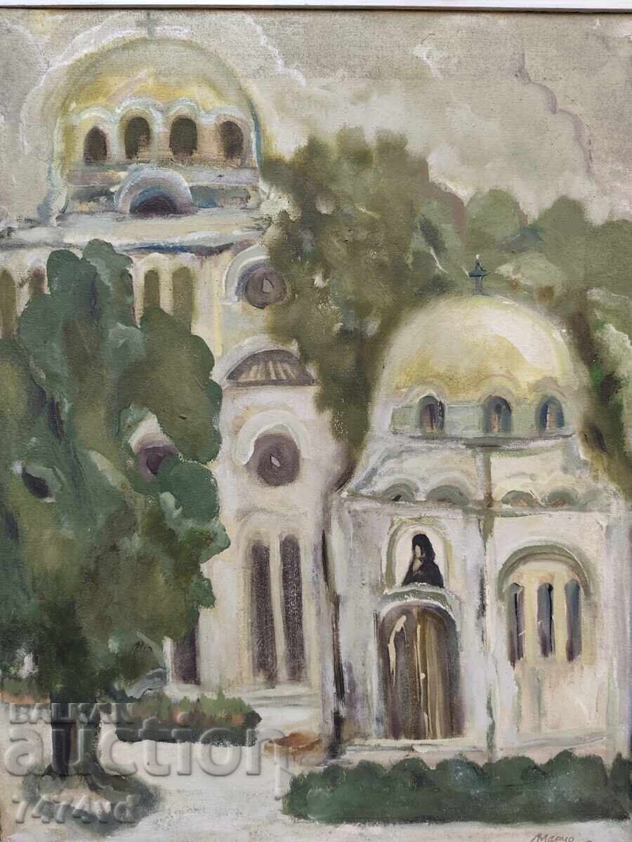 Αυθεντικός βουλγάρικος ελαιογραφικός πίνακας – Marcho Dimitrov με τιμή € 0.01 | 0.02 BGN