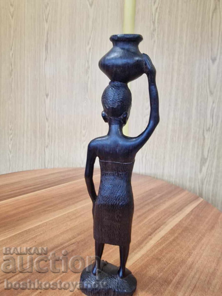Livrarea Statuetă africană din abanos