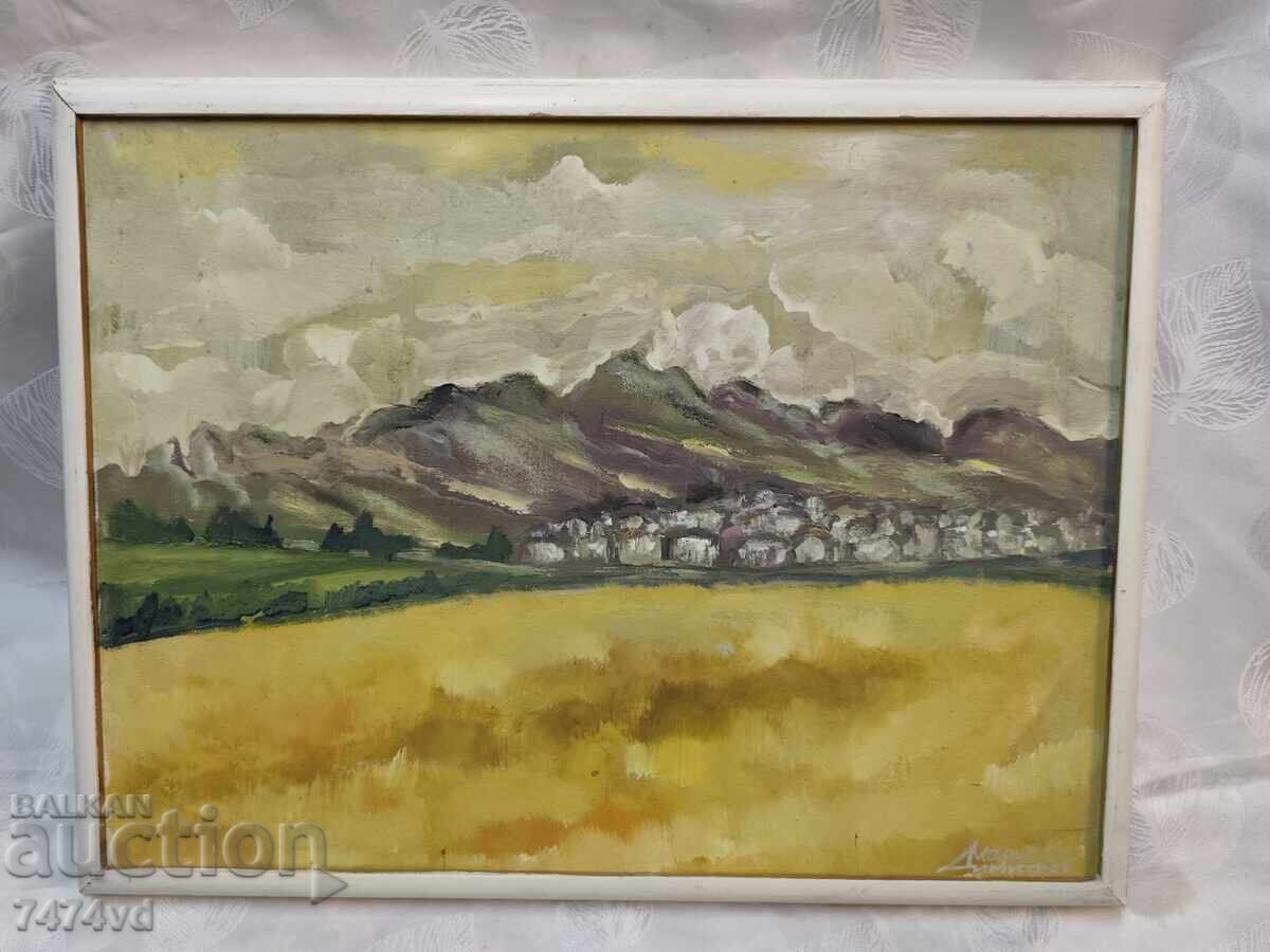 Peisaj bulgăresc vechi – pictor consacrat Marcho Dimitrov