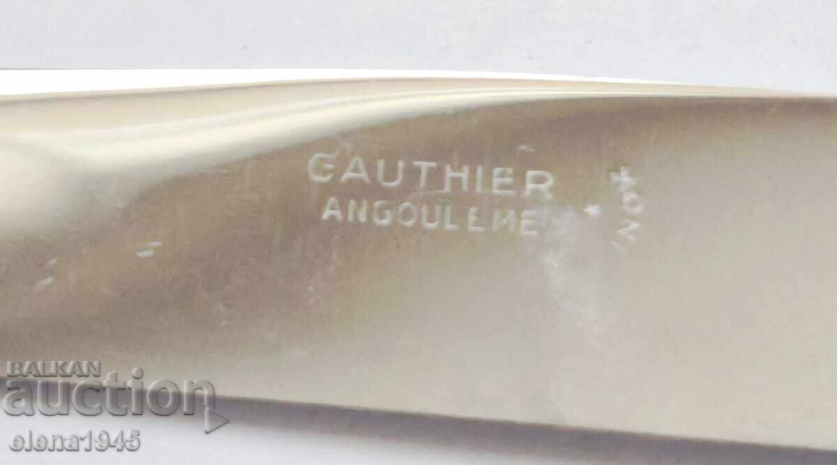 Martial Gauthier / Georges Flackenberg - 6 cuțite cu mâner din argint - 5