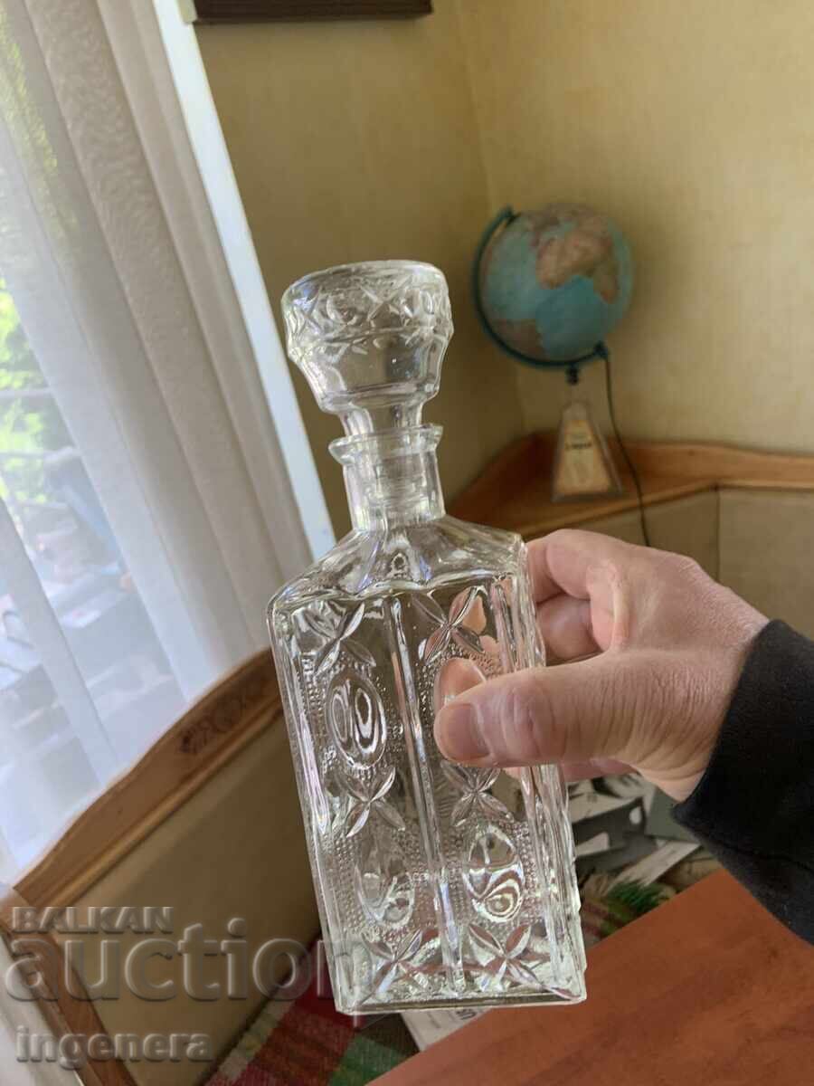Licitație CARAFĂ STICLĂ DAMIGIANĂ RELIEF PEREȚI GROȘI