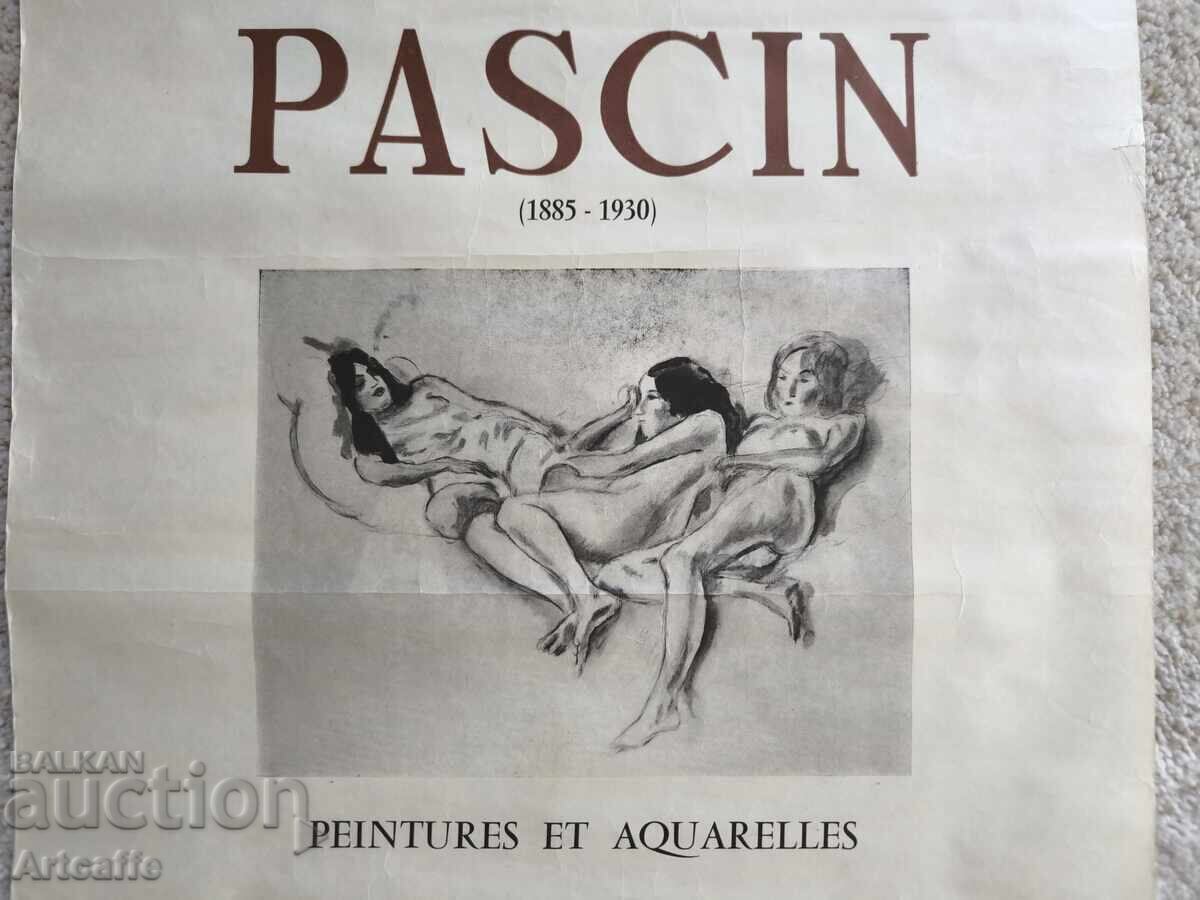 Πρωτότυπη αφίσα Jules Pascin Galerie Marcel Bernheim Παρίσι με τιμή € 100.00 | 195.58 BGN