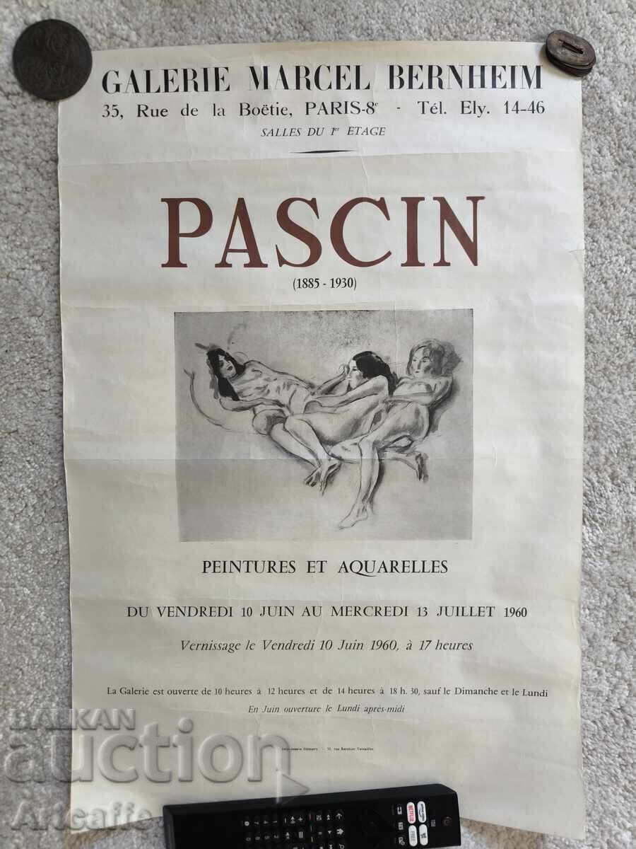 Δημοπρασία Πρωτότυπη αφίσα Jules Pascin Galerie Marcel Bernheim Παρίσι