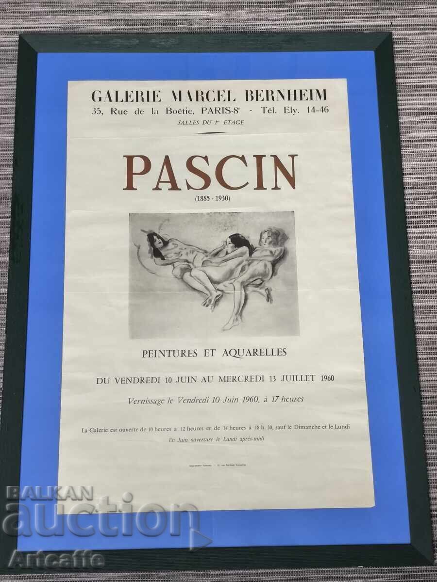 Afiș original Jules Pascin Galeria Marcel Bernheim Paris - 5