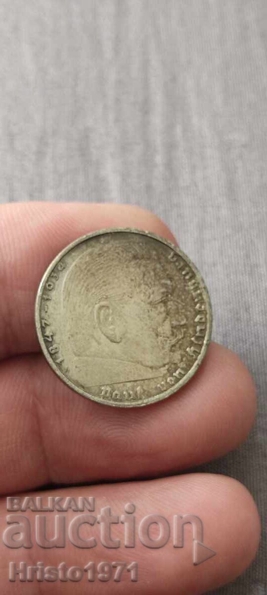 2 mărci 1939 cu preț € 20.00 | 39.12 BGN 2 mărci 1939 cu preț € 20.00 | 39.12 BGN