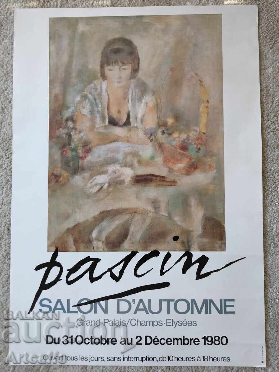 Auction  Original exhibition poster by Jules Pascin