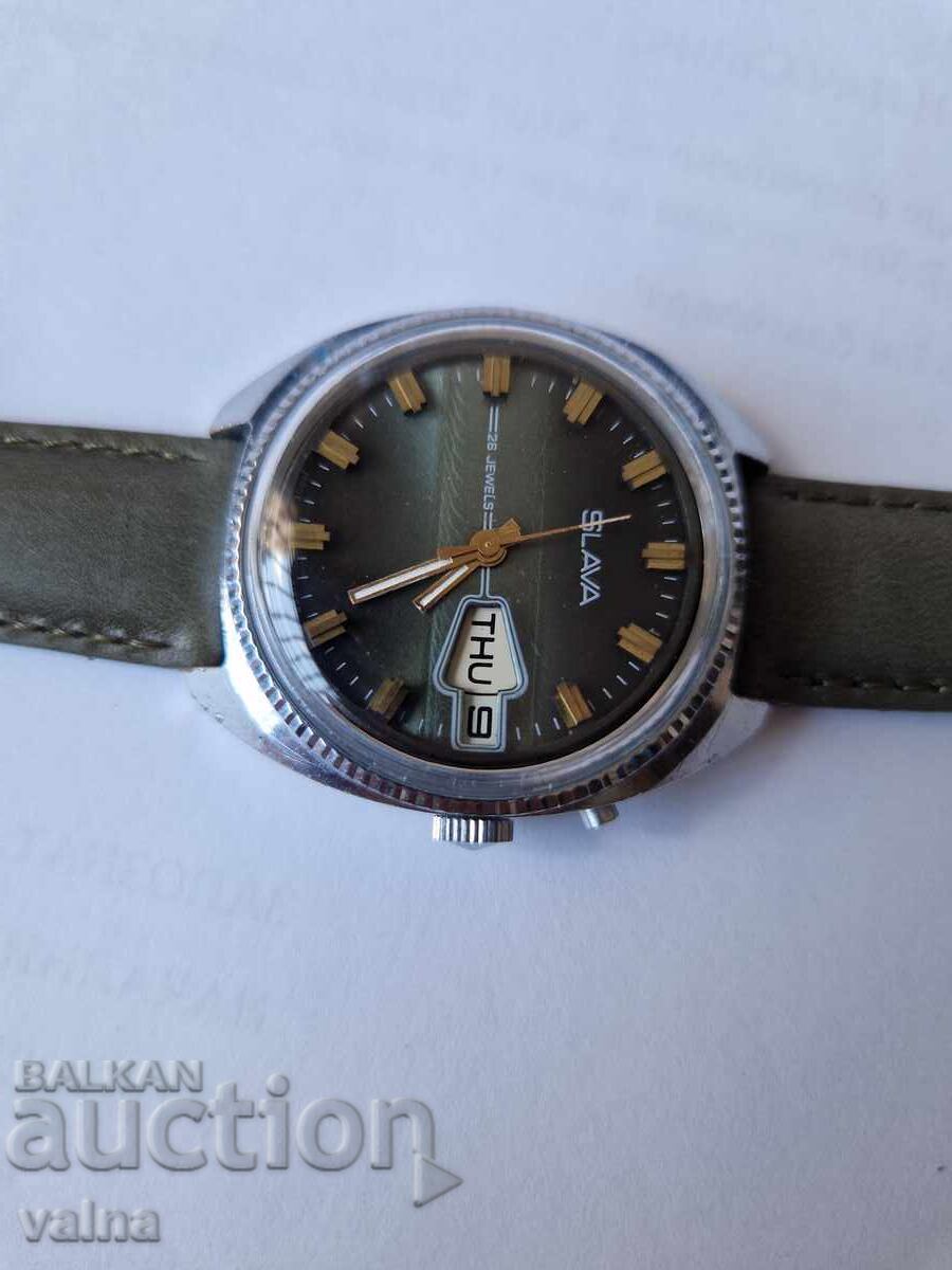 SLAVA cal. 2428, 26 rubine URSS, 2428, carcasă 37mm, TOP! cu preț € 65.00 | 127.13 BGN