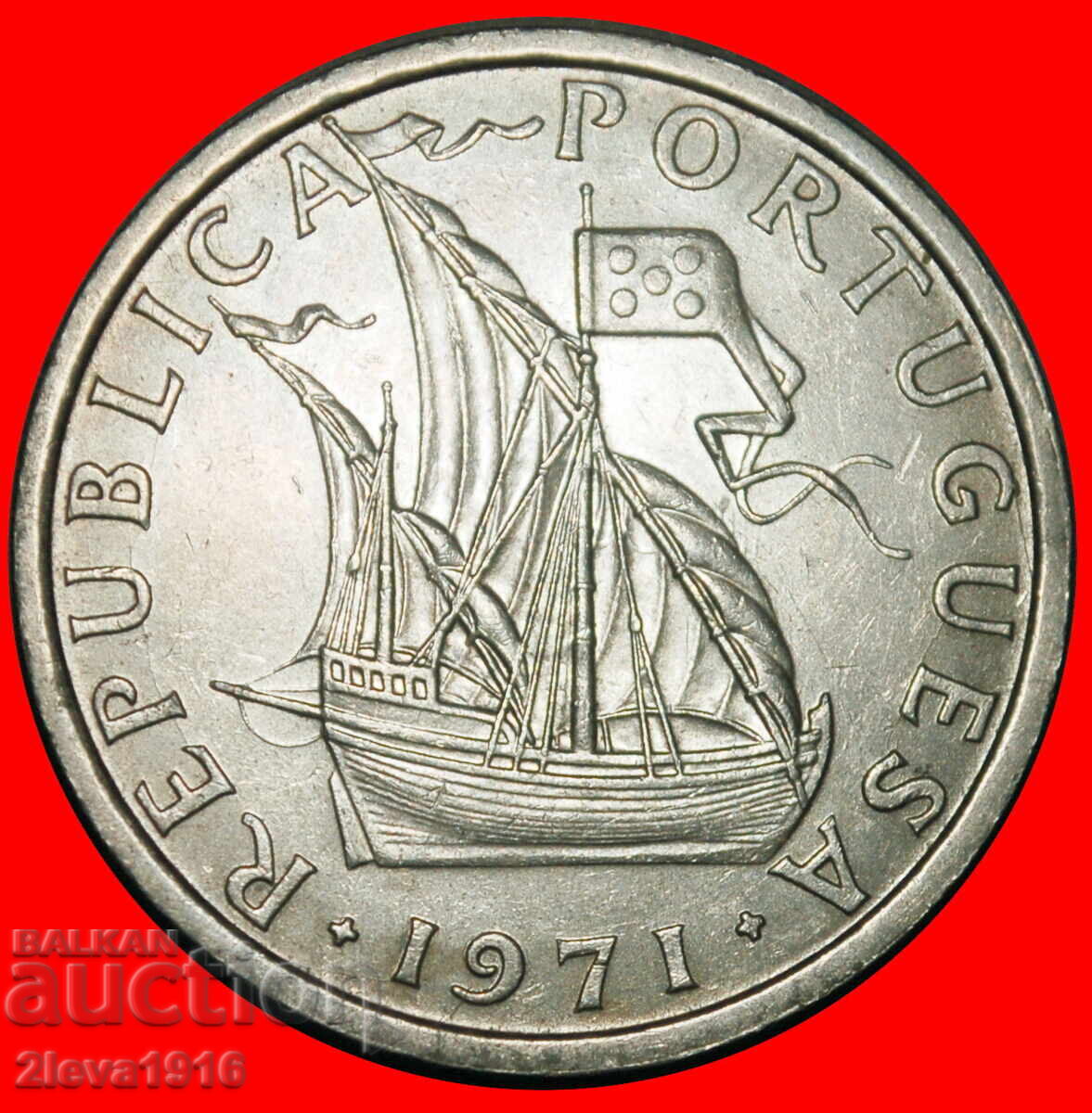 25 BEZANȚI DE ARGINT (1971-1974): PORTUGALIA ★ 10 ESCUDOS 1971 25 BEZANȚI DE ARGINT (1971-1974): PORTUGALIA ★ 10 ESCUDOS 1971