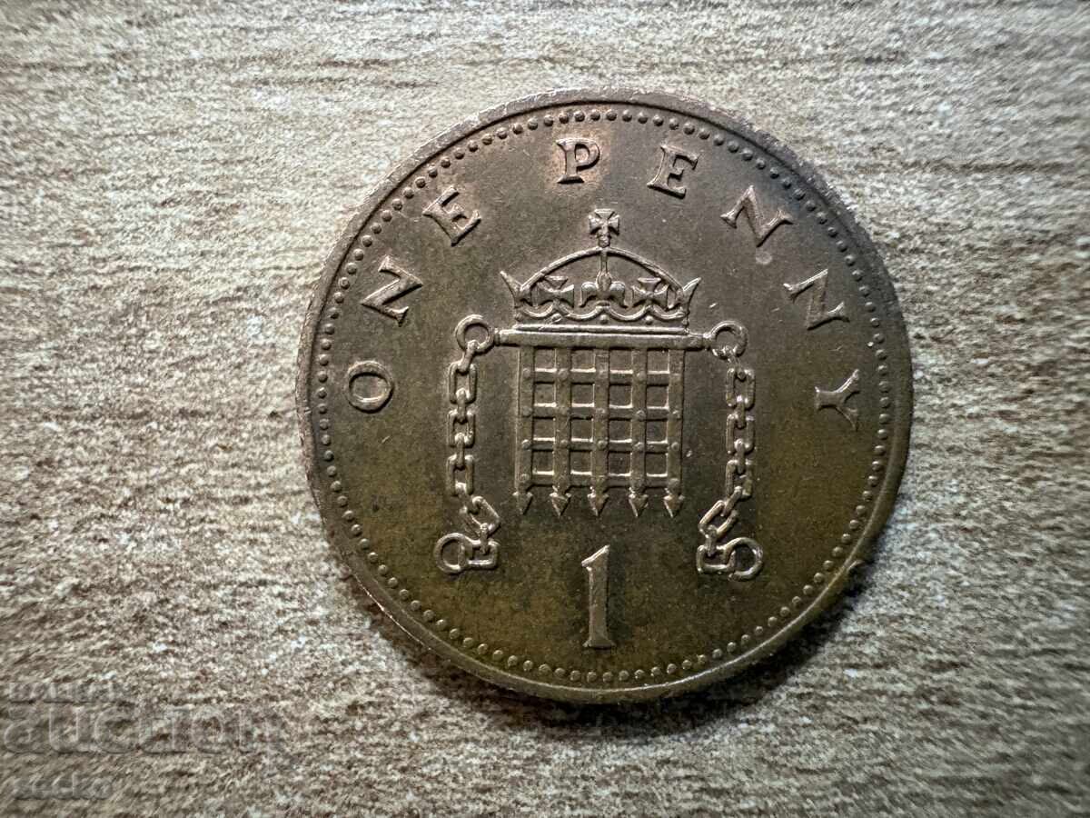 Marea Britanie - 1 penny (1991)