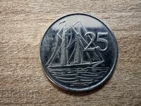 Cayman Islands - 25 cents (1992)