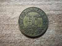 Franța - 50 centime (1921)