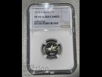 10 stotinki 2002 g. Mat-Glants NGC PF68 Ultra Cameo