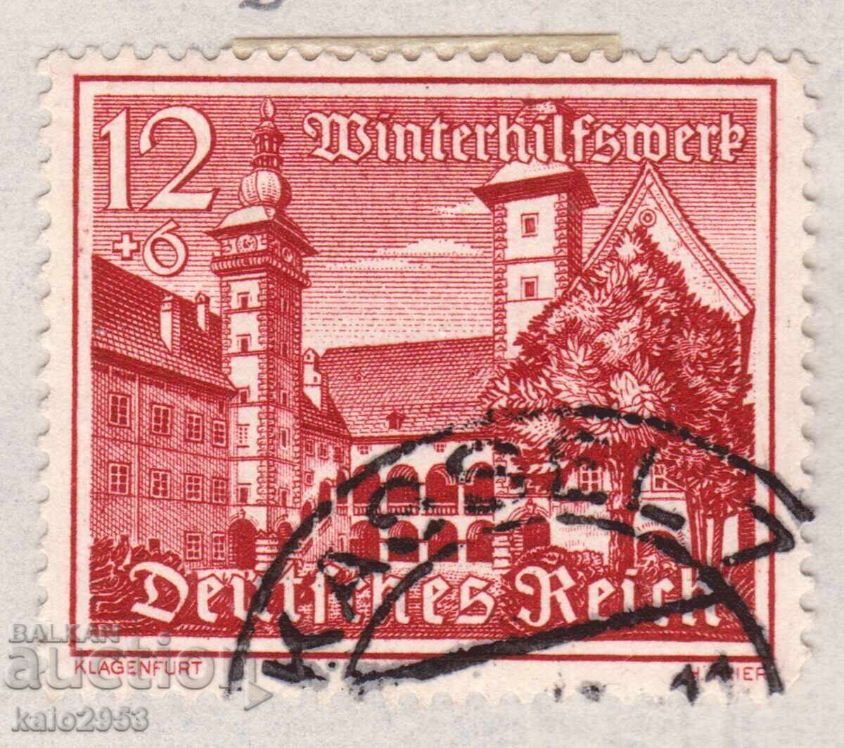 Germania/Reich-Al Doilea Război Mondial 1939-Ajutor de iarnă-Clădiri, ștampilă Germania/Reich-Al Doilea Război Mondial 1939-Ajutor de iarnă-Clădiri, ștampilă