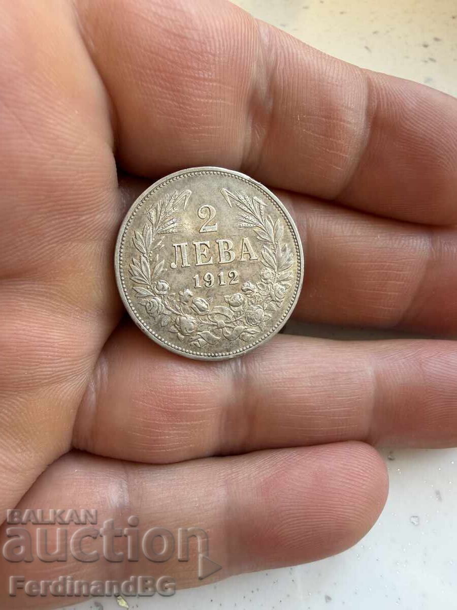 Licitație 2 leva. Anul 1912 Licitație 2 leva. Anul 1912