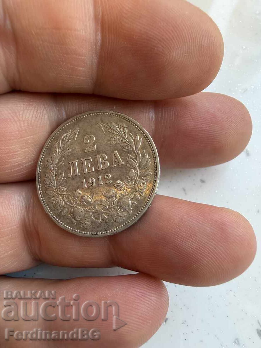 2 leva. Anul 1912 2 leva. Anul 1912