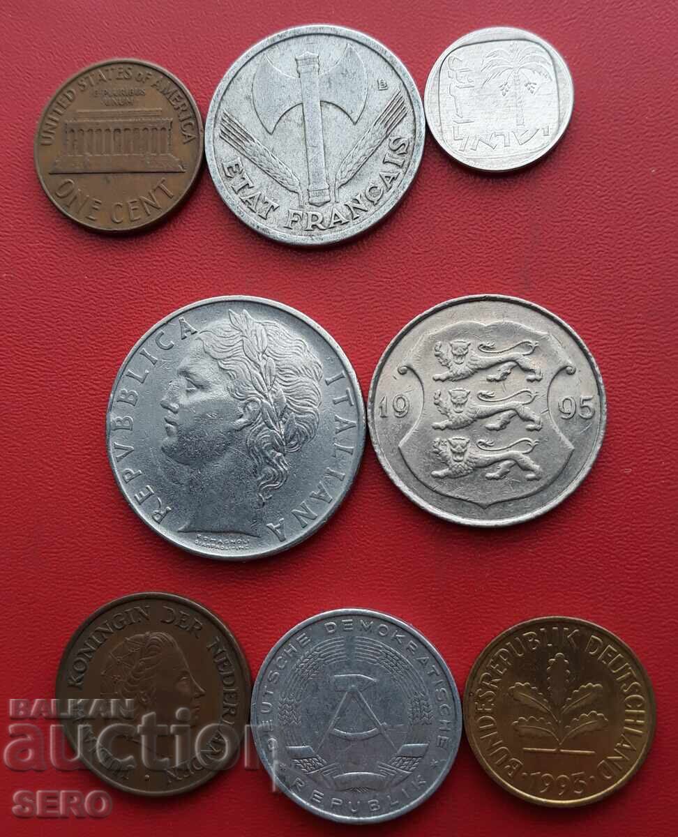 Смесен лот от 8 монети с цена € 0.51 | 1.00 лв.