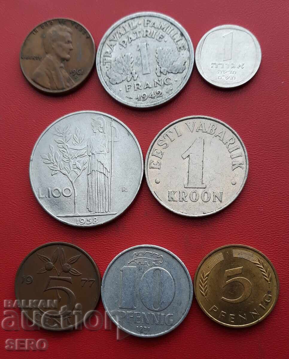 Смесен лот от 8 монети