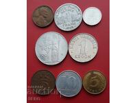 Mixed lot of 8 coins