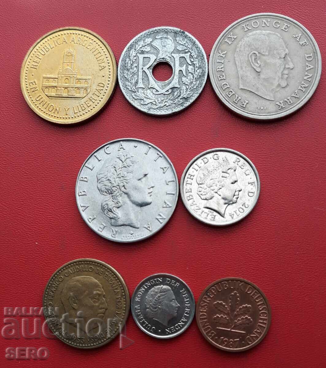 Lot mixt de 8 monede cu preț € 0.50 | 0.98 BGN