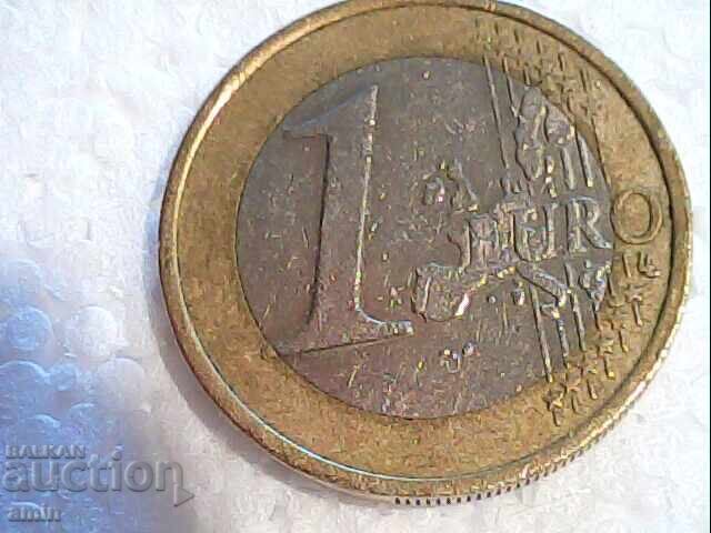 Auction 1 euro coin 2002 letter D Germany Auction 1 euro coin 2002 letter D Germany