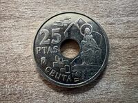 Spania - 25 pesetas (1998) - Ceuta