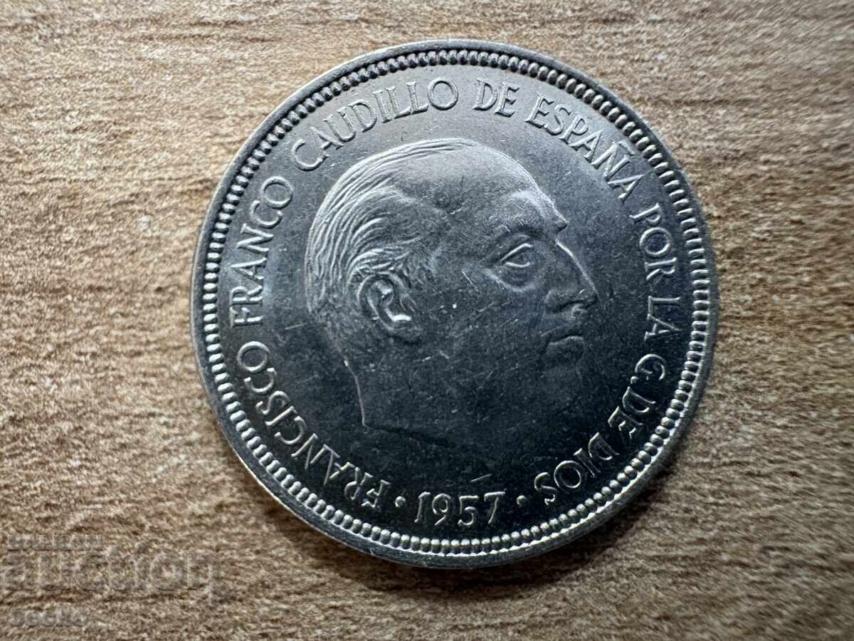 Spain - 5 Pesetas (1957) (73) with price € 0.18 | 0.35 BGN