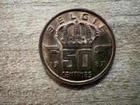 Belgia - 50 centime (1987) - BELGIE