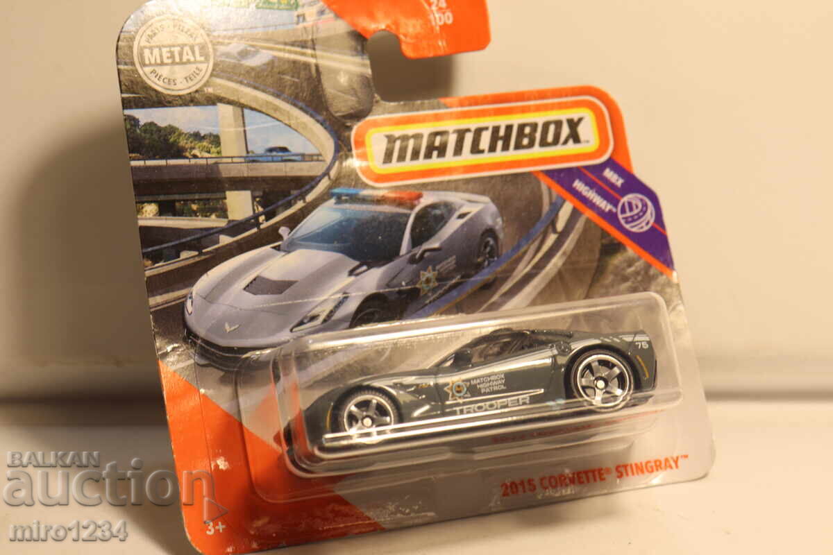 Livrarea MAȘINUȚĂ JUCĂRIE MODEL POLIȚIE MATCHBOX CORVETTE