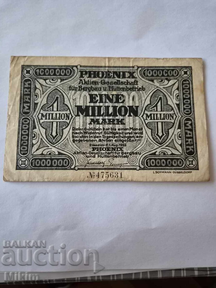 1 million mark banknote 1923 Germany