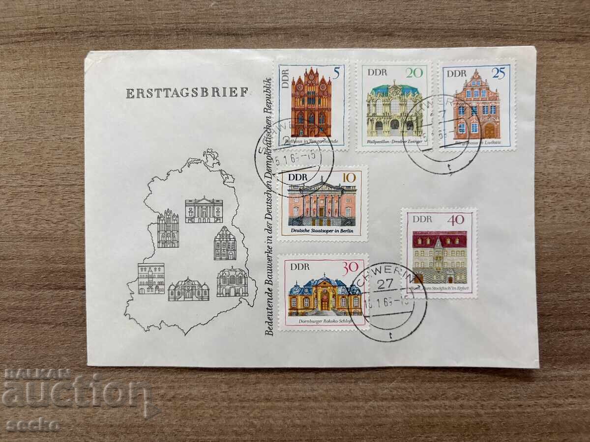 GDR - First Day Cover - Important Buildings (1969) GDR - First Day Cover - Important Buildings (1969)