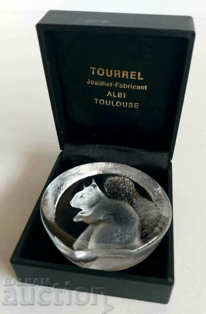 . PRESPAPIE SOUVENIR SQUIRREL FRANCE TOURREL JEWELER - 6